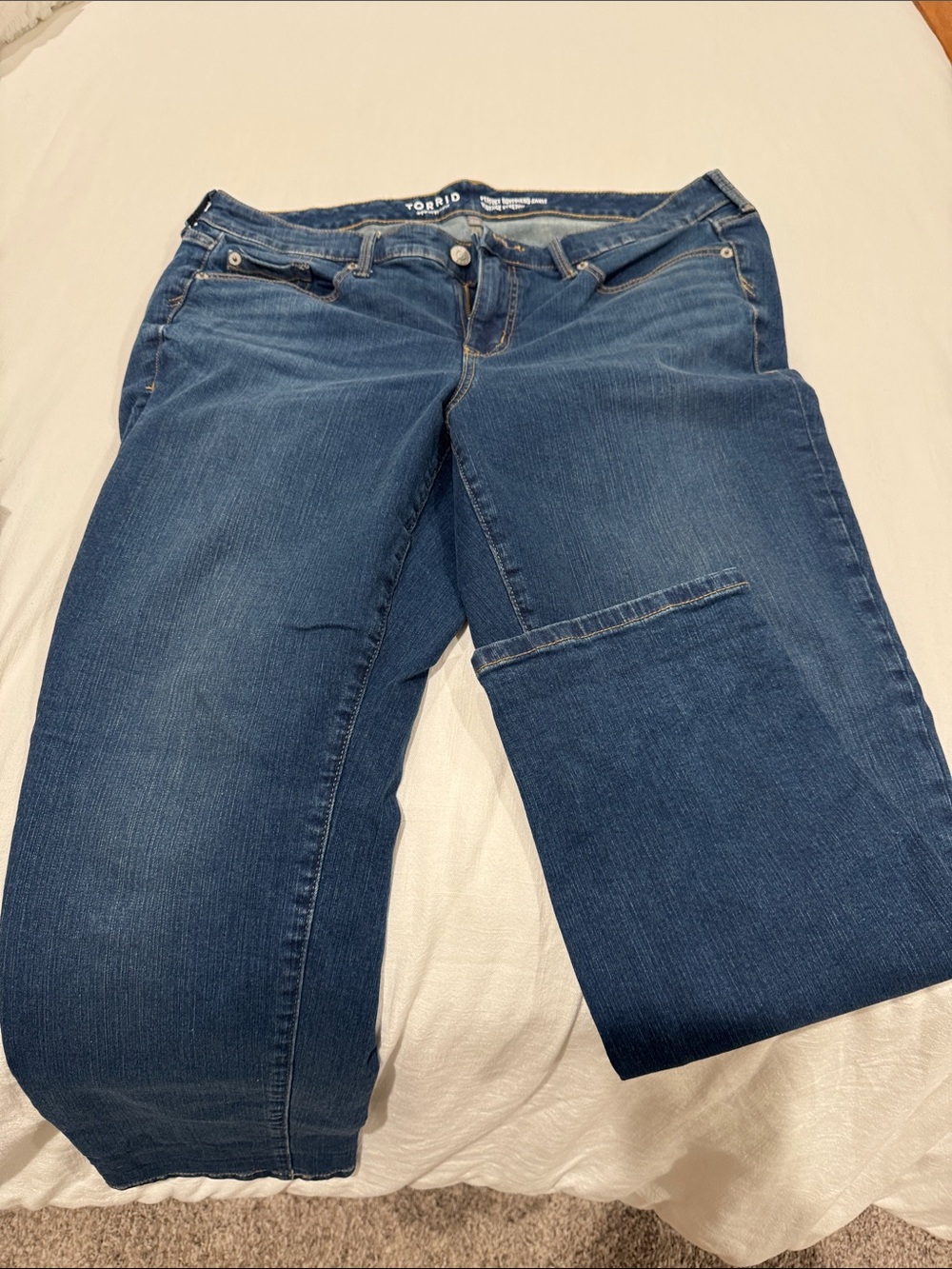 torrid Dark Blue Straight Leg Jeans